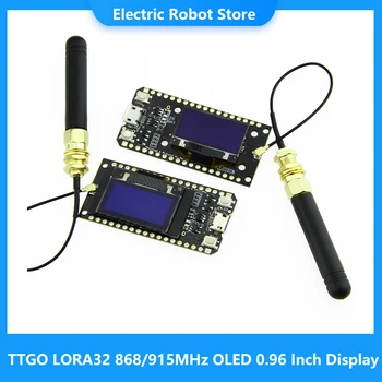LILYGO® 2Pcs TTGO LORA32 V1.0 868/915MHz ESP32 LoRa OLED 0.96 Palčni Zaslon Bluetooth, WIFI ESP-32 Razvoj Odbor Modul