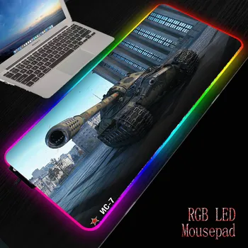 Mairuige World of Tanks RGB Velike Gaming Mouse Pad Igralec Led Računalnik Mousepad z Ozadja za Tipkovnico Desk Mat Mause Preprogo