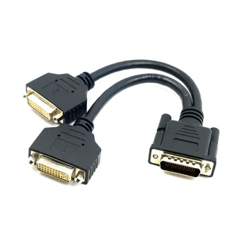 Cablecc DVI Splitter DMS-59 Moški Dual DVI 24+5 Ženski Kabel Razdelilnik Podaljšek Kabla za Grafične Kartice in Monitor