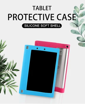 Moda Zaščitnik Shell Ultra Slim Silicij Mehko Kritje Silikona Kože Primeru Za Lenovo YOGA Tablet2 Tablete 2 830F 830 830L 8 inch