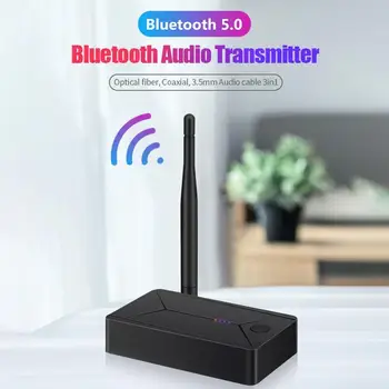 Bluetooth 5.0 Avdio Oddajnik 3.5 mm AUX Koaksialni Optični Jack Adapter