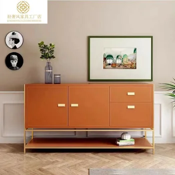 Luksuzni dnevna soba sideboard gospodinjski razstavni dvorani verandi kabinet oranžna shranjevanje dekorativni kabinet
