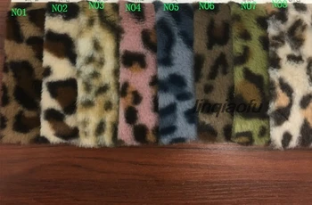 Super mehka in dolgočasno zajec lase leopard tiskanja tkanine Zajec lase tiskanja oblačila plišastih fabric160cm*90 cm(eno dvorišče)/ kos