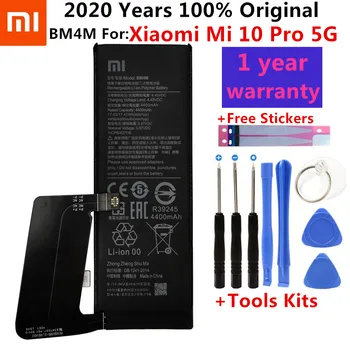 100% Prvotne Novo 4500mAh Zamenjava Baterije BM4M Za Xiaomi Mi 10 Pro 5G 10Pro Resnično Telefon bateria Baterije +Darilo Orodja