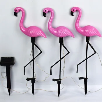 Vroče Sončne Svetilke Flamingo Travnik Krajine Svetloba Sončni Vrt Lahka Nepremočljiva na Prostem Led Luči Luči za Vrt Dekoracijo Kampiranje