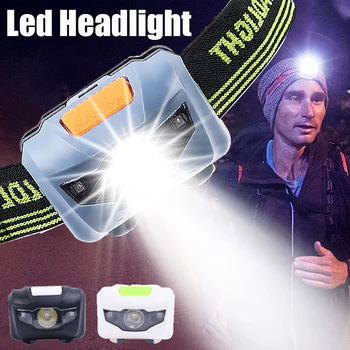 Močna LED Žaromet 4 Razsvetljavo Načini AAA Baterija Upravlja Glavo Baklo Lučka za Prenosni Zunanji Delovnih Ribolov, Kampiranje Vodja Svetlobe