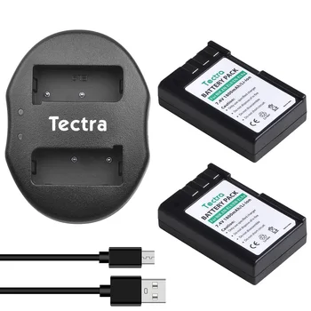 Tectra 2pcs 1800mAh EN-EL9 EN-EL9a Zamenjava Baterije + LED Dual USB Polnilec za Nikon Nikon D40 D40x D60 D3000 D5000 Fotoaparati