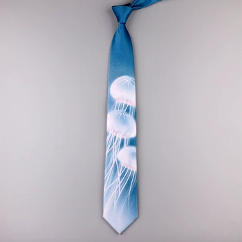 Brezplačna Dostava Nov Moški 2020 moške Prvotni načrt osebnost darilo kravatni morju ogledalo 7CM tiskanje kravato, ženske študentov literarni