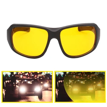 Avto Anti-Glare Nočno Vizijo Očala Moških Elastična Vozniki Očala UV400 Bogatenja Rumena sončna Očala za Ženske Vožnje Očala