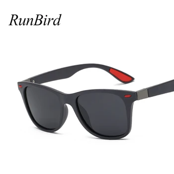 RunBird blagovno ZNAMKO DESIGN Classic Polarizirana sončna Očala Moški Ženske Vožnje Kvadratni Okvir sončna Očala Moški Buljiti UV400 Gafas De Sol 5329
