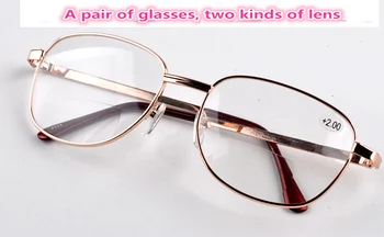 Leesbril [!!!tri Pare!!!]celotno Platišča Bifocal Obravnavi Očala Smolo Objektiv Moški Ženske Očala+1.0+1.50+2.00 +2.50+3.00+3.50+4.00