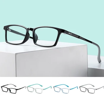 Majhen Pravokoten Okvir Anti-Blue Ray Očala Lahke Ravno Leče Očala Jasen Okvir Funkcionalne Oči Nošenje FS99