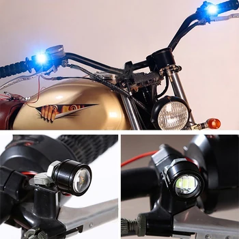 Super Svetla Vožnje Svetlobe Eagle Eye LED Povratne Backup Vožnje Svetlobe Motocikel Faros Led Par Luces Moto Luces Exploradoras