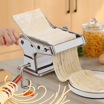Priročnik Rezanec Kavo Iz Nerjavečega Jekla Ročno Upravljana Špageti Pralni 3 Rezilo Testenine Maker Cmok Ravioli Taglia Stroj