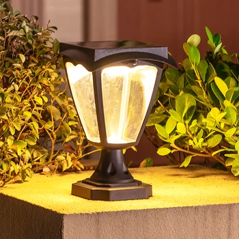 Sončne Steber Lučka Dual Color Light Zunanji Super Svetla Vrata Vrtu Vile Za Nadzor Svetlobe Nepremočljiva Domačem Dvorišču Luč