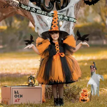 Lepa Dekleta Halloween Kostumi 2022 Otrok, Til Koleno Dolžina Princesa Carnival Party Cosplay Oblačila Fancy Žogo Tutu Obleke