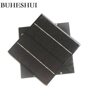 BUHESHUI 3W 6V Monokristalne Mini Sončne celice, DIY solarnimi Chargr Za 3,7 V dc Baterija Študija 132*132MM 10pcs