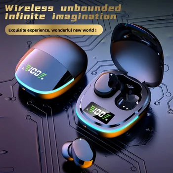 TWS Brezžične Bluetooth Slušalke G9S Brezžične Slušalke LED Zaslon za Zmanjšanje Hrupa Šport Nepremočljiva Brezžične Slušalke z Mikrofonom