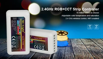 Mi Lahka FUT039 Brezžična 2.4 G 4-Območje RF Brezžično RGB+SCT LED Krmilnik Dimmer za Prožno 5050 RGB RGBW RGBCW Led Trakovi Luči