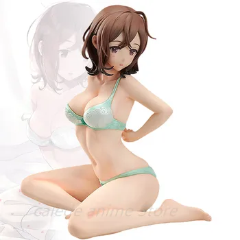 17 cm Seksi Anime Slika Zjutraj Musume PVC Dejanje Slika Eautiful Dekle Kleče Držo, spodnje Perilo, Pižame Model Odraslih Igrače Lutka