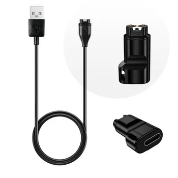 Tip C Priključek Kabel USB Power Adapter Za Garmin fenix Polnilnik za pametno gledati Vivoactive 3 5X Plus 6 6S 6X Pro Vtič za Polnjenje
