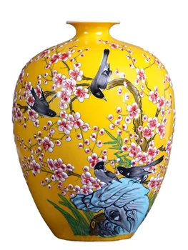 Jingdezhen Keramične Vaze Cvetlični Aranžma Kitajski Gospodinjski Dnevna Soba Vhod Dekoracijo TV Omarico, Porcelana Okrasni