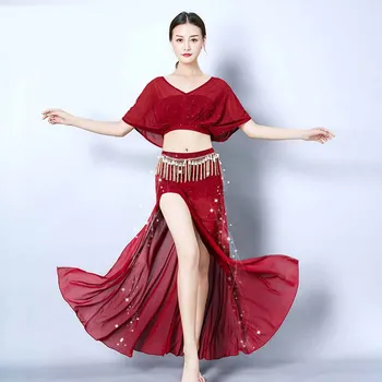 Nov Slog Ples Trebuh Uspešnosti Obleko Za Začetnike V Jeseni Seksi Velike Dolgo Krilo Obleko Orientalski Ples Trebuh Obleko 2022