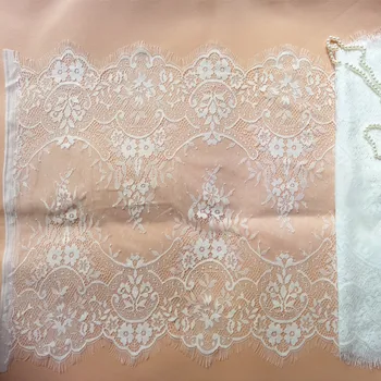 3 Metrov/kos Mehko Klasičnih Trepalnic Čipke Trim slonokoščene barve za šivanje perila in dama, poročne obleke veils čipke