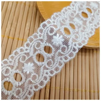19 Jardov belo vezenje občutljivo polyseter visoko kakovost občutljivo poročne obleke čipke trim pasu meji DIY šivanje čipke