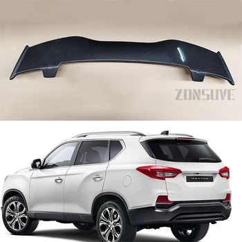 Uporabite Za Ssangyong Rexton 2017-2020 Spojler ABS Plastike Ogljikovih Vlaken Videz Hatchback Strehe Zadaj Krilo Body Kit Pribor