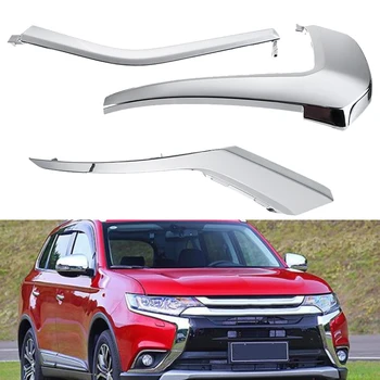3 Kos Avto Desni Prednji Odbijač Cepilec Za Ustnice Body Kit Spojler Difuzor Za Ustnice Brado Odbijača Za Mitsubishi Outlander -2019