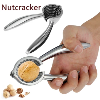 Nutcracker za Oreh Oreh Posnetek Trajen Kovinski Nutcracker Tok Oreh Klešče z nedrsečo Ročaj Trmast Nutcrackers Odpirač
