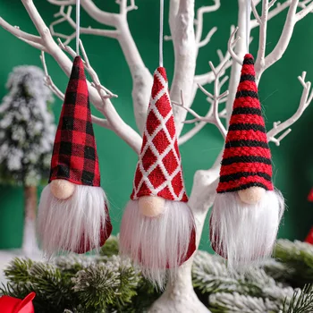 3 Kos Brezosebna Santa Božično Dekoracijo za Dom Božič Gnome Lutka Okras Božično Drevo Decor Navidad Božično novoletno Darilo