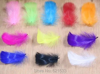 Perje!1000Pcs/Veliko!4-6 cm Nagorie gosjim perjem popularno uporabljati v poročno cvetje, fascinators,klobuki in zaklopnica headdress