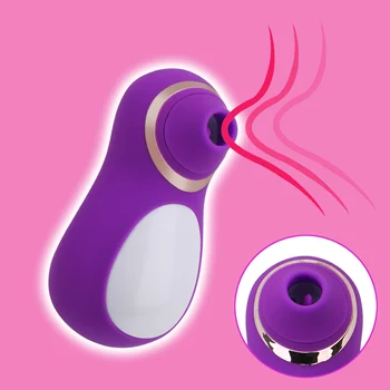 Klitorisa Sesanju Vibrator iz Silikona, 10 Hitrosti Seks Ustni Lizanje Nastavek Jezika Vibrator za G spot Klitoris Stimulator