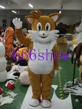 Rjavega mačka risanka maskota kostum brezplačna dostava