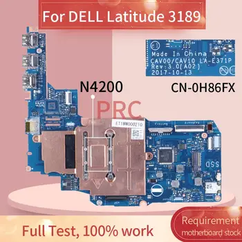 Za DELL Latitude 3189 N4200 Prenosni računalnik z Matično ploščo 0H86FX LA-E371P SR2Z5 DDR3 za Prenosnik Mainboard