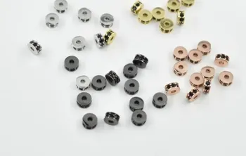 6 mm distančnik kristalno mikro utrla cz cirkon kubičnih cirkonij kroglice bakra, srebra, zlata, črna (pozlačeno zapestnico pribor yuj453