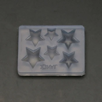 Ročno Mini 3D Carving Star Nail Art Silikonsko Plesni Mala Zvezda Čar Smolo Litje Plesni 3D Star Nakit, Izdelava Orodij