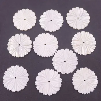 Veliko 10 KOS 28 mm, Okrogle Bele Lupine Cvet biserovine Svoboden Kroglice