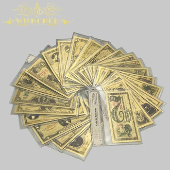 Wishonor Vroče Prodajo Ameriških Zlatih Bankovcev 1899 Leto En Dolar pozlačeni Svetu papirnati Denar S COA Okvir Za Darila