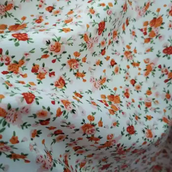 Cvetlični Novo Obleko Tkanine Šifon Stretchy Modno Krilo Šivanje Poletje Materiala