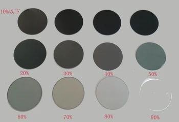 1PC Diametre 20 mm, 1% 2% 5% 30% prepustnost svetlobe v Nevtralno Sivo Filter Svetlobe Zmanjšanje Film Srednje Sivo Gostoto Ogledalo Temno Steklo