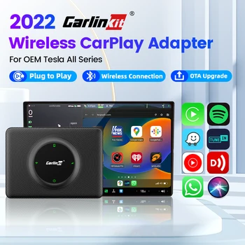 CarlinKit T2C CarPlay Brezžični Adapter Za Tesla Model Y Model 3 Model X Model S Električnih Avtomobilov, WiFi, Bluetooth