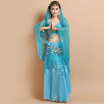 5pcs/Set 2021 Nov Prihod Seksi Orientalski Ples Trebuh Obleke za Ženske, ki Plešejo Poklic bellydance Kostume Načrta za Ženske