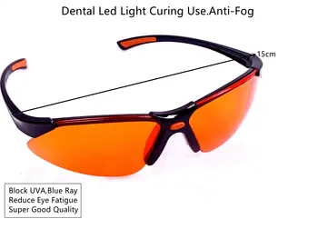 Zobni Laboratorij Oranžna zaščitna Očala, Blok LED UV Modre Luči Zdravljenju Očala Zaščito Bolnika Oči