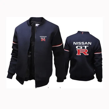 2022 Nissan GTR Logotip kakovosti zadrgo Moški pulover s kapuco oblačila High street sweatshirts plašč zgornji del Trenirke Moški Hooded harajuku Jakne