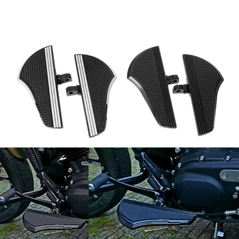 Motorno kolo Osebnih Defiance Deske Footboard Black CNC Moški Gori Stopala Kljukice Za Harley Touring Dyna Sportster XL Modeli