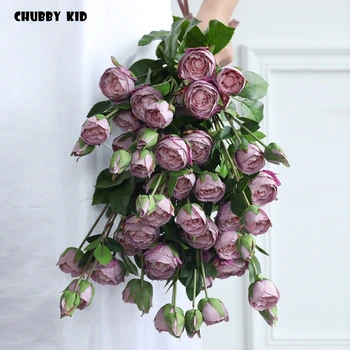 6pcs /veliko ! 5 glav visoko kakovost angleške vrtnice ponaredek dekorativni rose poročno cvetje umetno cvet trgovina