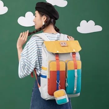 Japonski elektronske nahrbtnik študentk šolsko torbo za ženske INS design prosti čas potovalni računalnik srčkan nahrbtnik Mochila